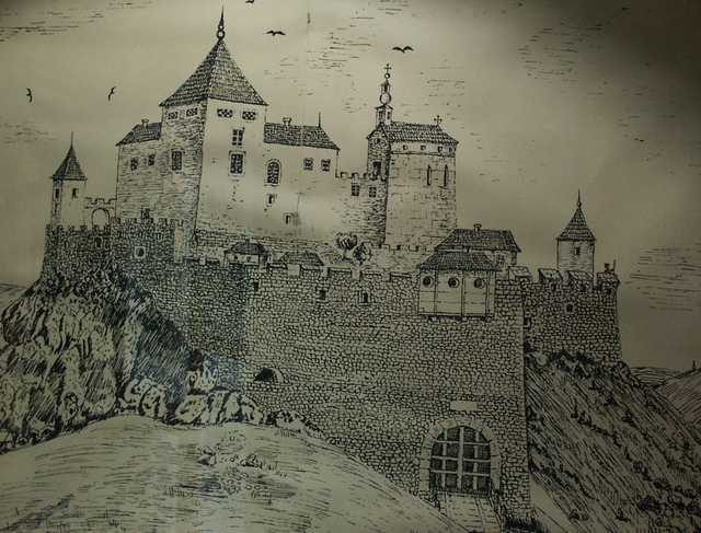 Zeichnung der Burg